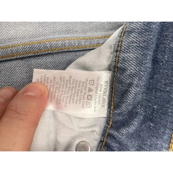 Everlane Women’s The Cheeky Jeans High Rise Straight Leg Casual Size 27 Regular